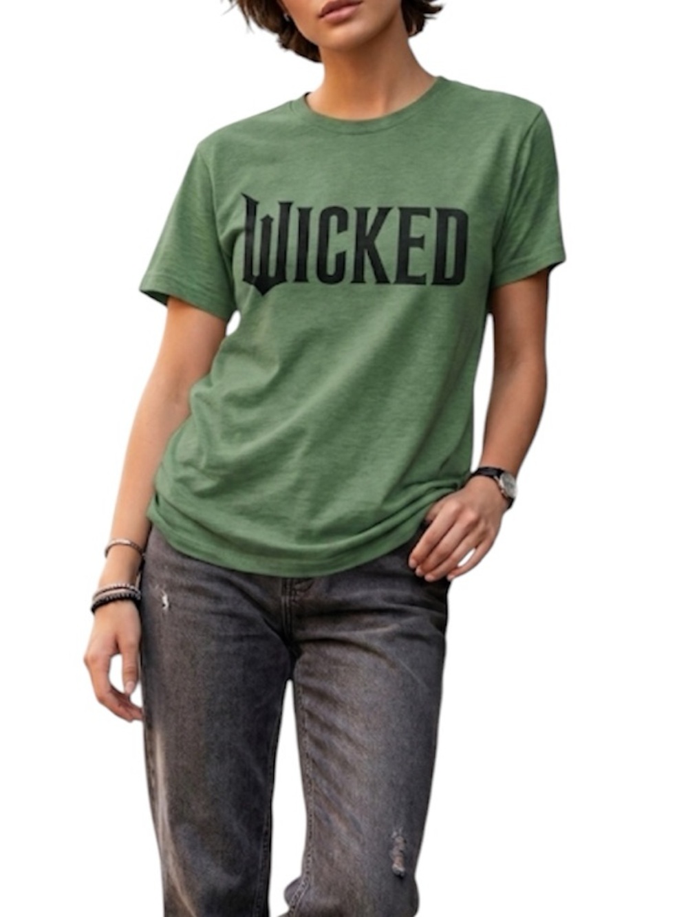 Universal Green Wicked Short Sleeve Tee Color Change Fabric Size: Medium